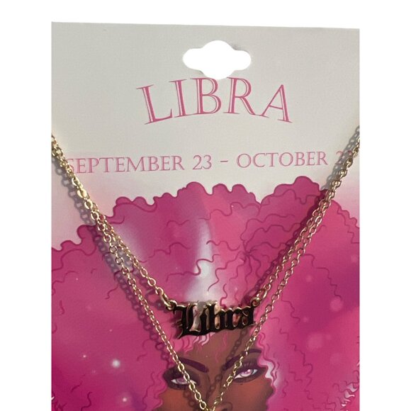 Libra Zodiac Necklace Set Tanya Creations Zodiac September October Constellation - Picture 2 of 4
